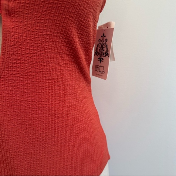 BECCA  Women Swim One Piece burnt orange size - Picture 4 of 11